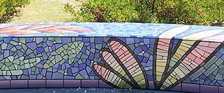 Detail of the roundabout mosaic