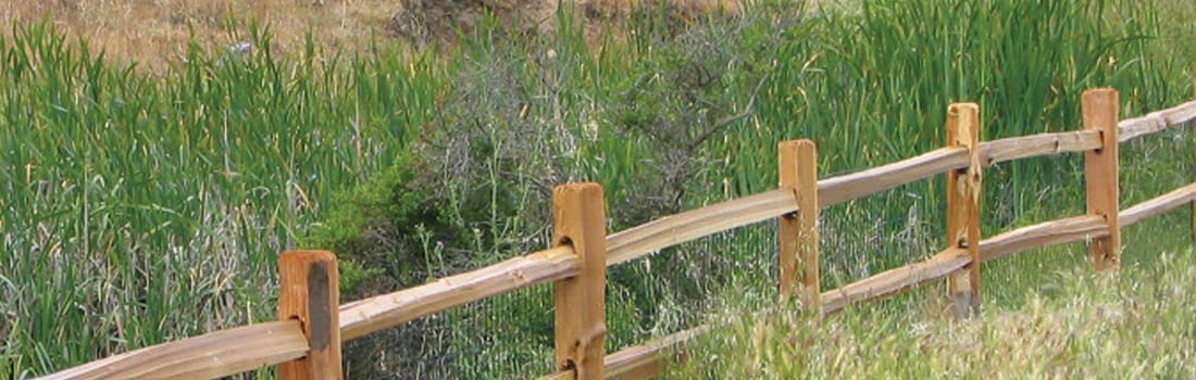 Fence line along trail in Indian Valley
